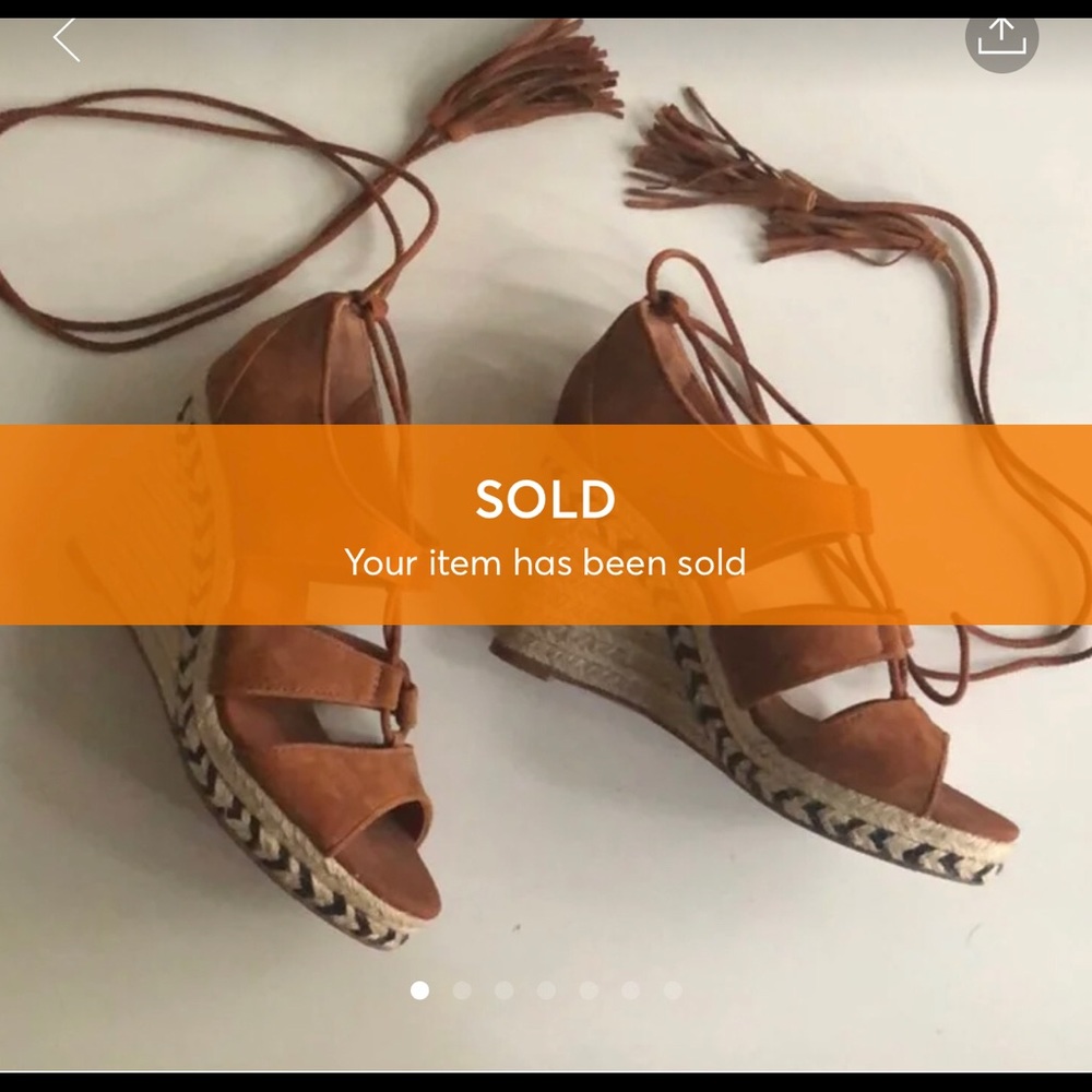 H&M Suede Wedge-Heel Sandals / Wedges